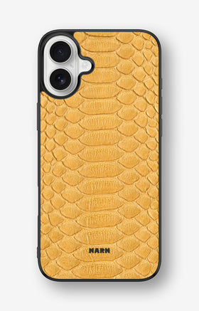 iPhone 16 Plus Hard Case – Yellow Snake - View 1