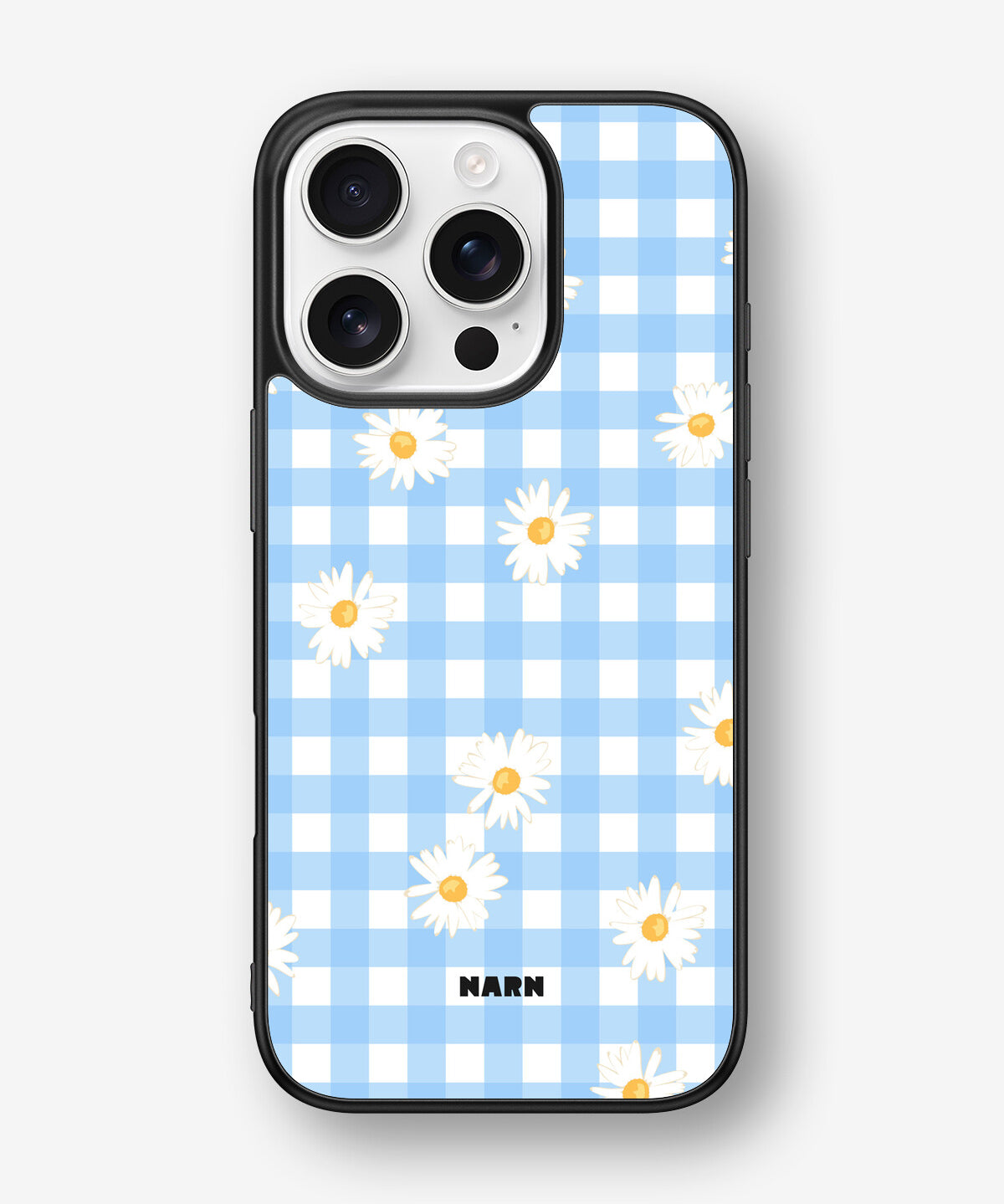 iPhone 16 Pro Hard Case – Blue Daisies - View 1