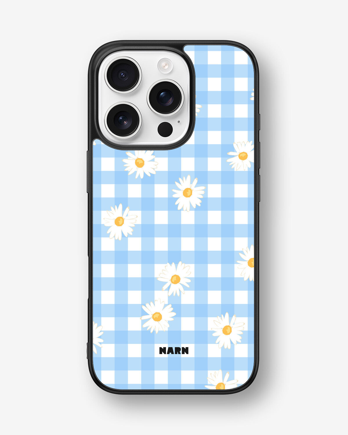 iPhone 16 Pro Hard Case – Blue Daisies - View 1