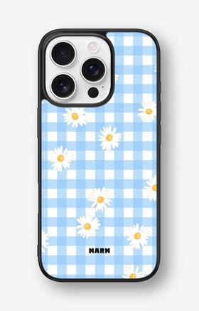 iPhone 16 Pro Hard Case – Blue Daisies - View 1