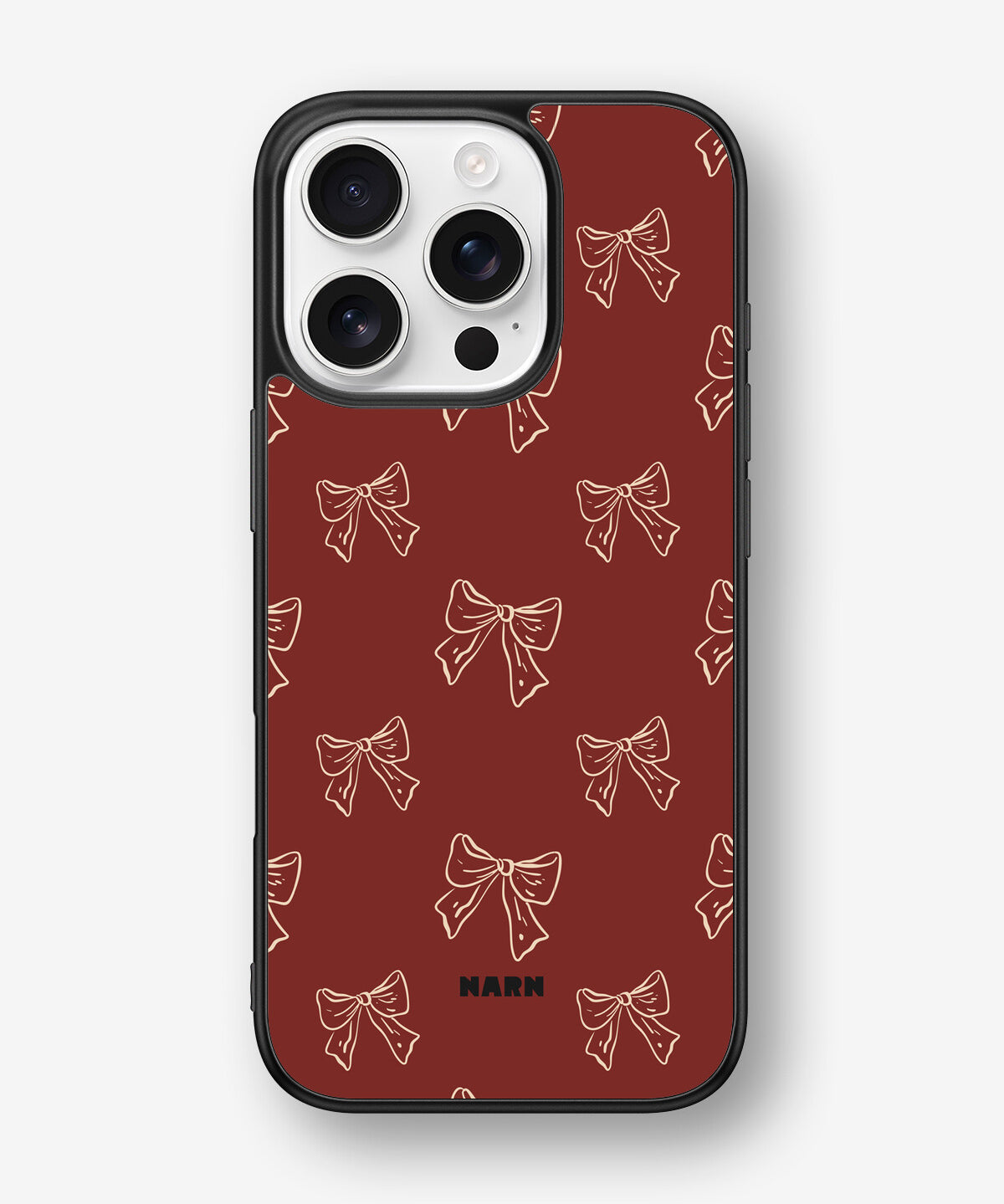iPhone 16 Pro Hard Case – Cherry Bows - View 1