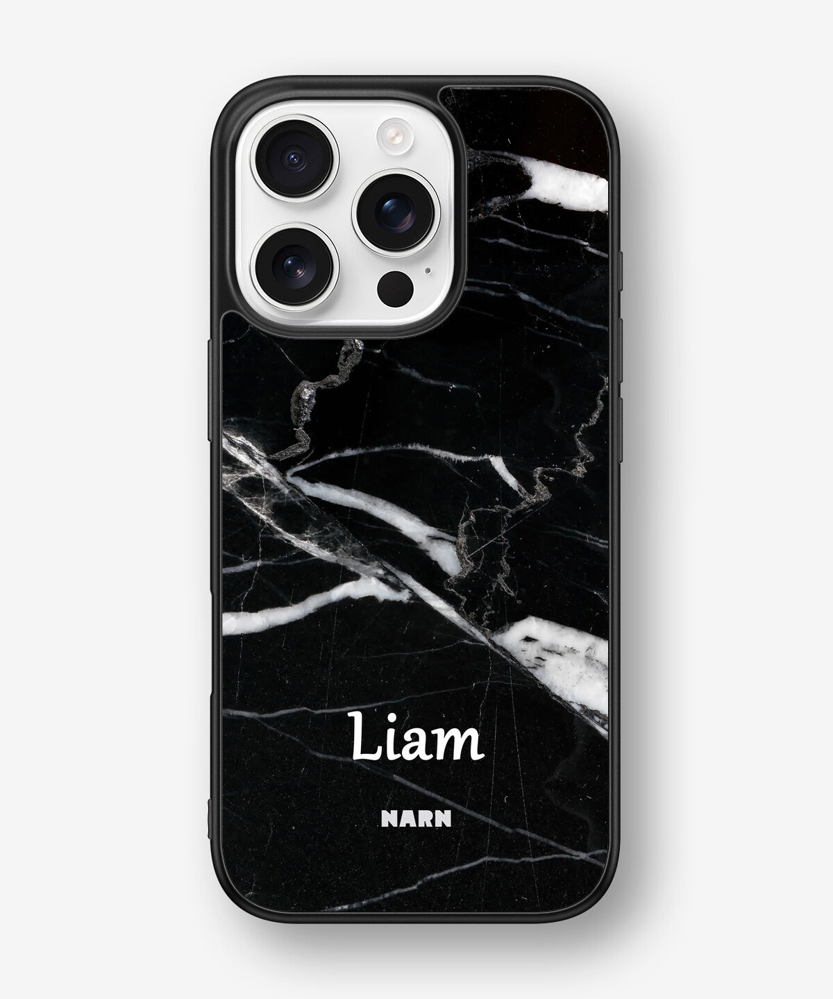 iPhone 16 Pro Hard Case – Custom - Black Marble - View 1