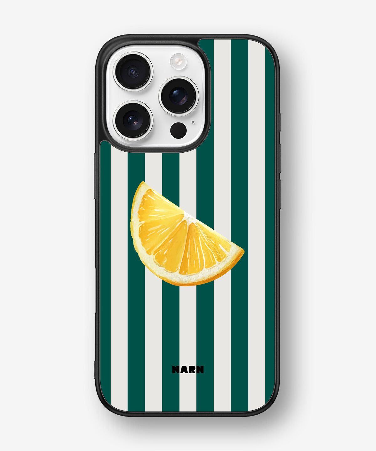 iPhone 16 Pro Hard Case – Lemon Stripes - View 1