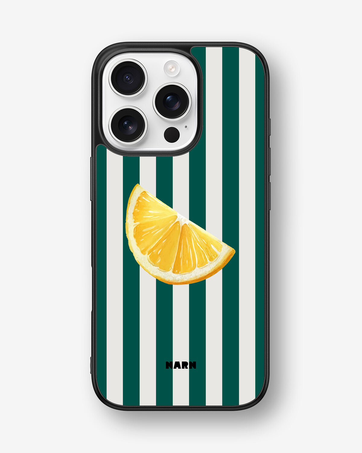 iPhone 16 Pro Hard Case – Lemon Stripes - View 1