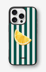 iPhone 16 Pro Hard Case – Lemon Stripes - View 1
