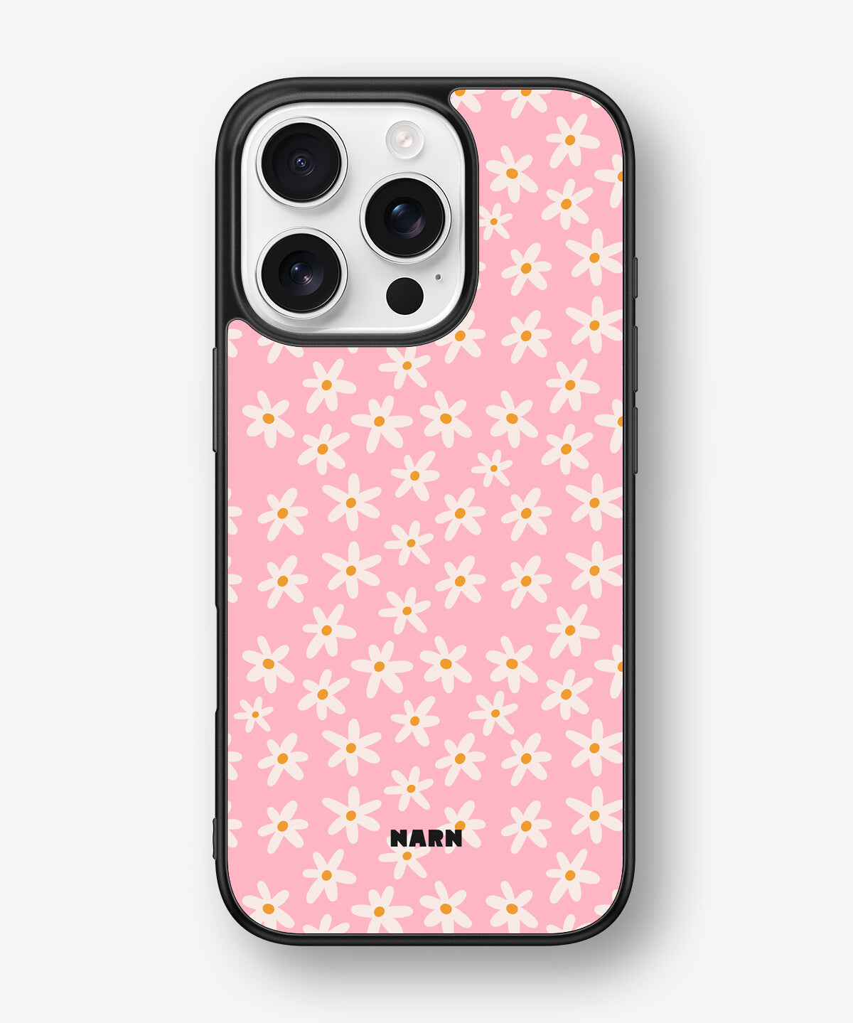 iPhone 16 Pro Hard Case – Pink Daisy - View 1