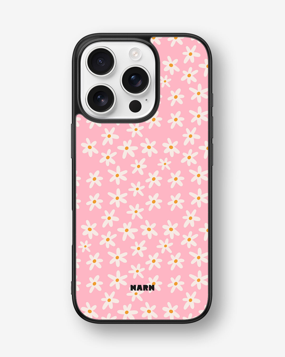 iPhone 16 Pro Hard Case – Pink Daisy - View 1