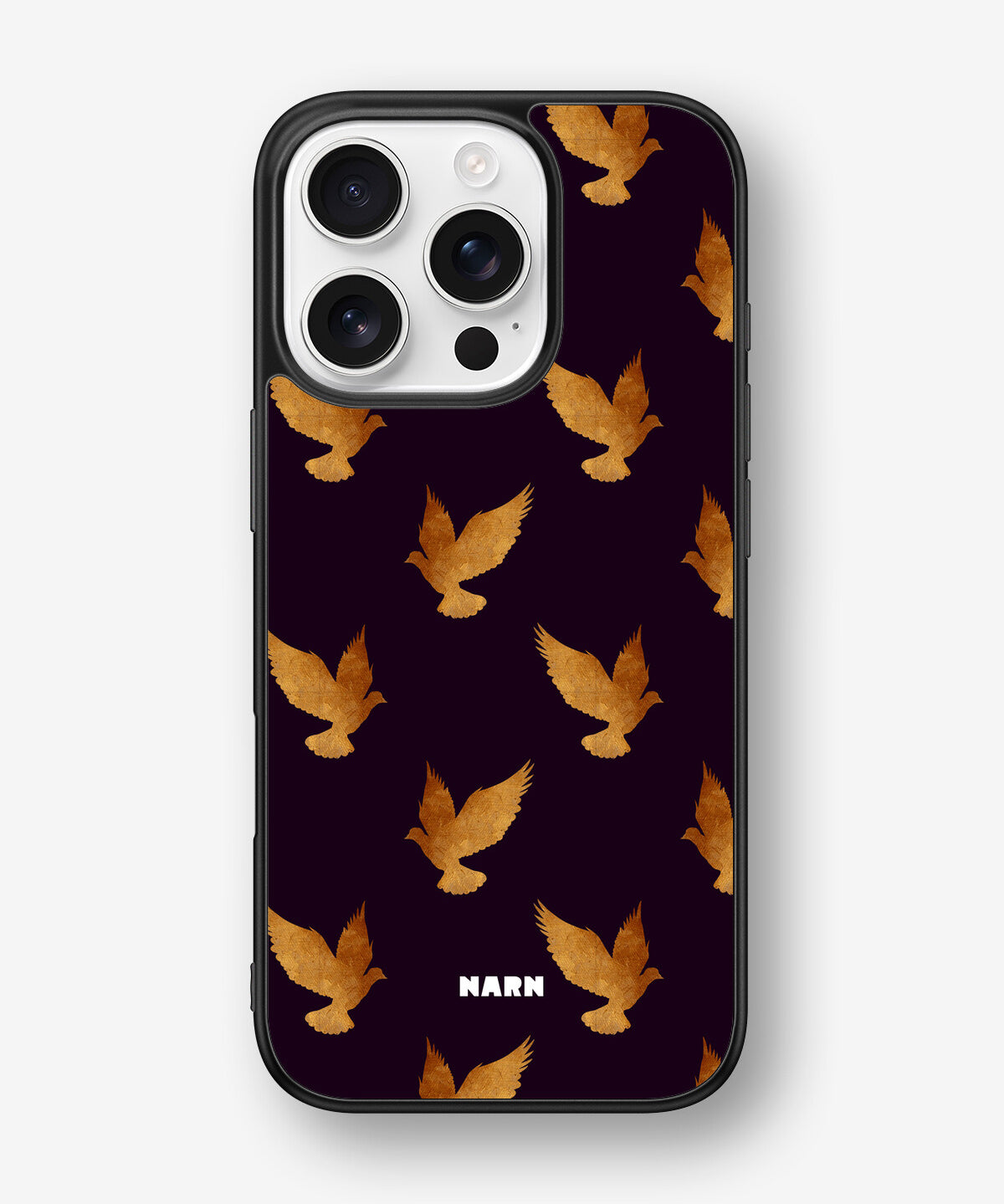 iPhone 16 Pro Hard Case – Royal Doves - View 1