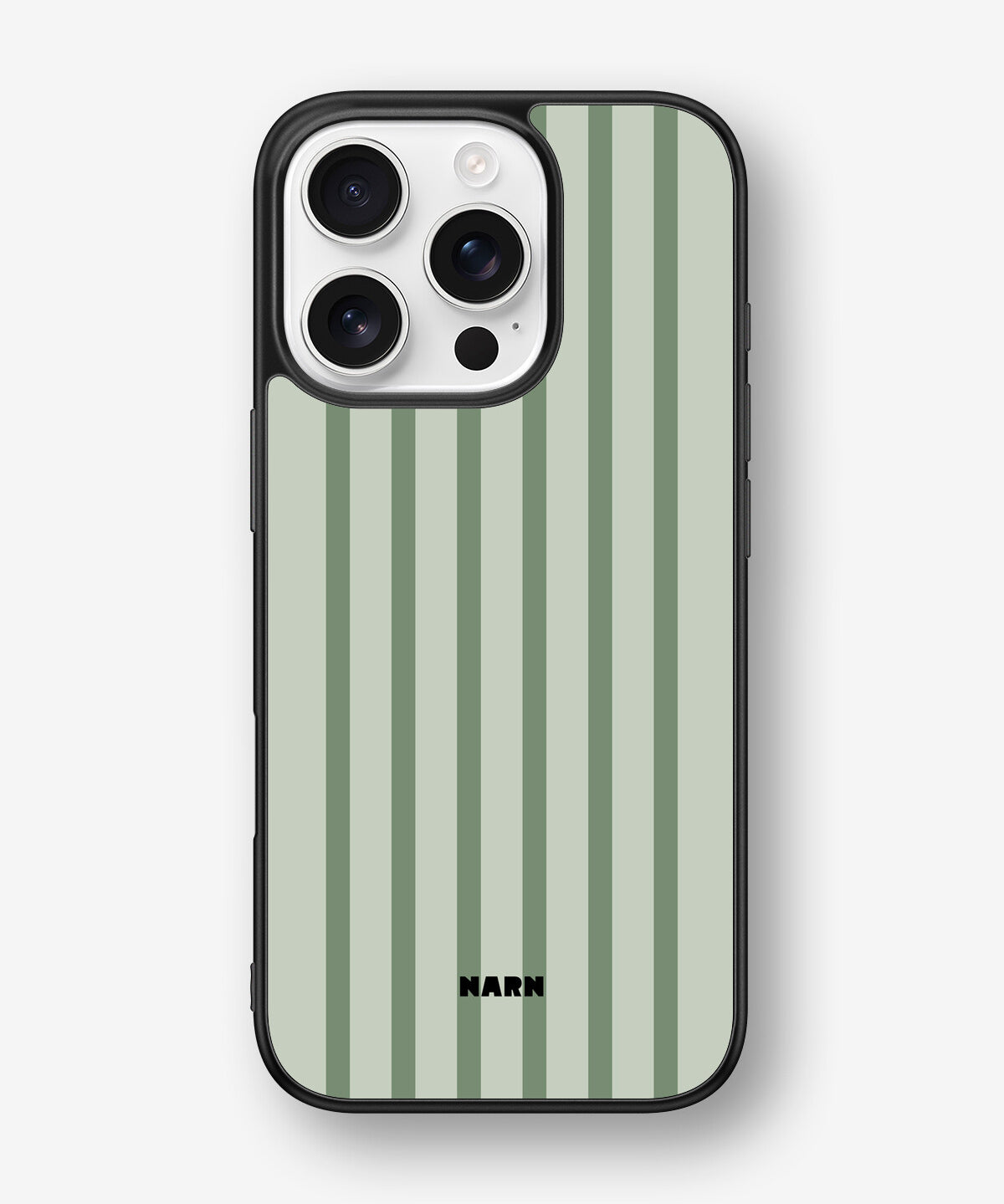iPhone 16 Pro Hard Case – Sage Stripes - View 1