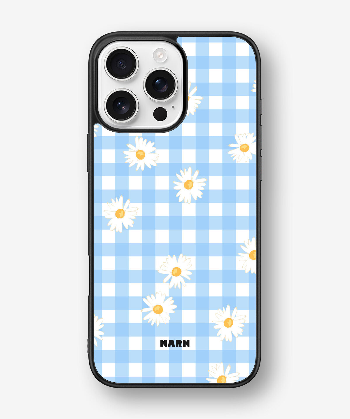iPhone 16 Pro Max Hard Case – Blue Daisies - View 1