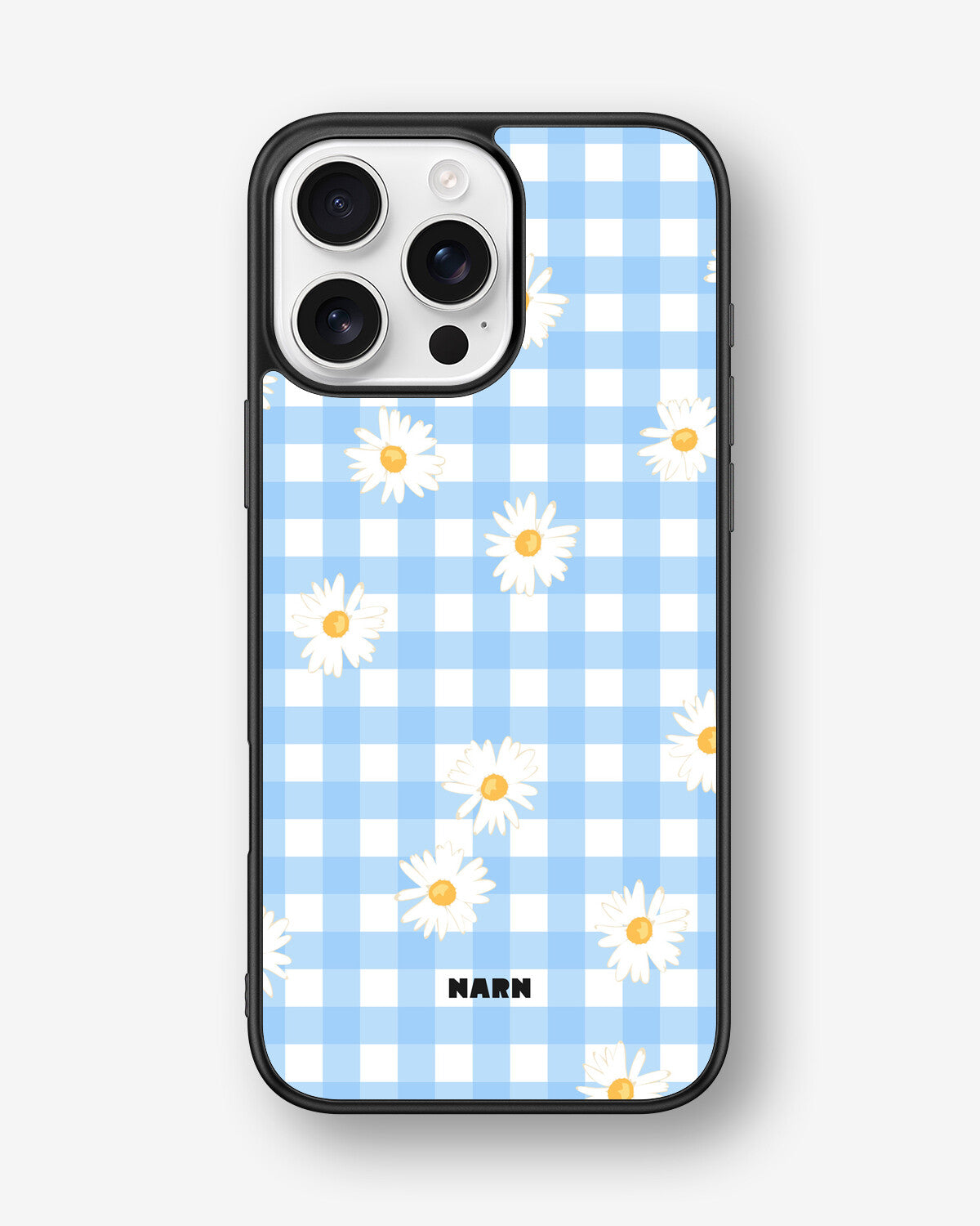iPhone 16 Pro Max Hard Case – Blue Daisies - View 1