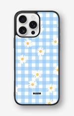 iPhone 16 Pro Max Hard Case – Blue Daisies - View 1