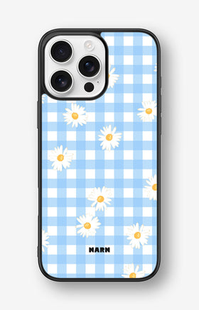 iPhone 16 Pro Max Hard Case – Blue Daisies - View 1