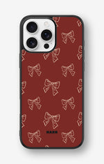 iPhone 16 Pro Max Hard Case – Cherry Bows - View 1