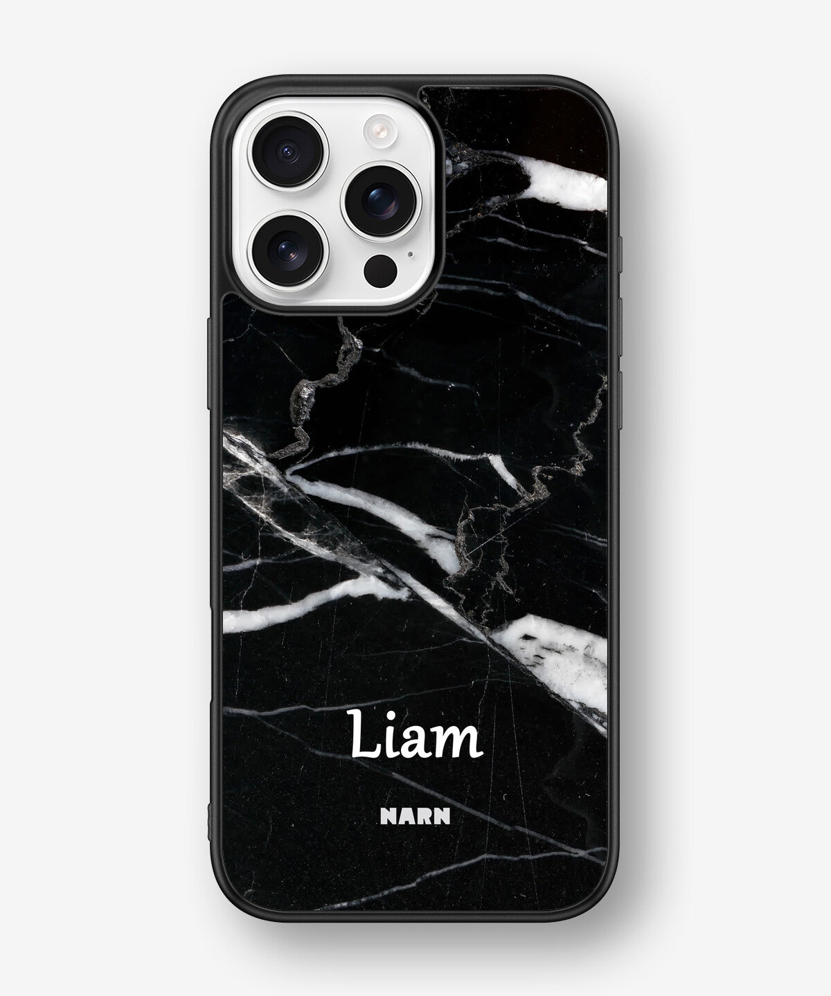 iPhone 16 Pro Max Hard Case – Custom - Black Marble - View 1