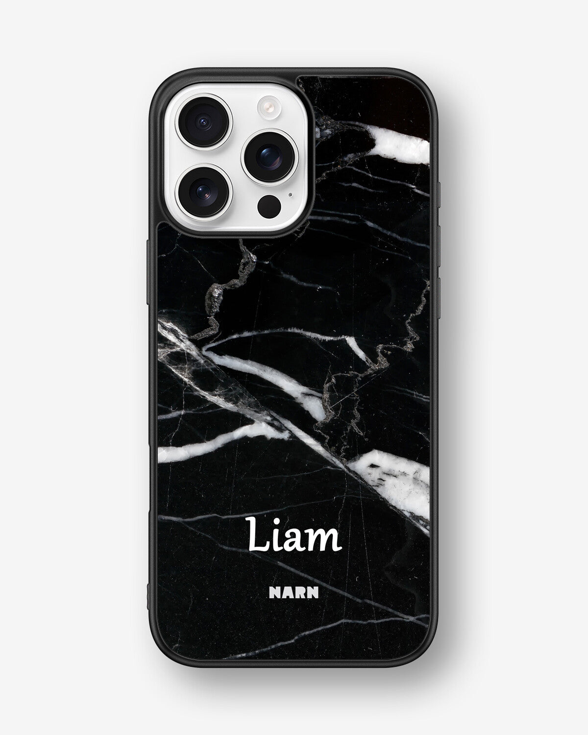 iPhone 16 Pro Max Hard Case – Custom - Black Marble - View 1