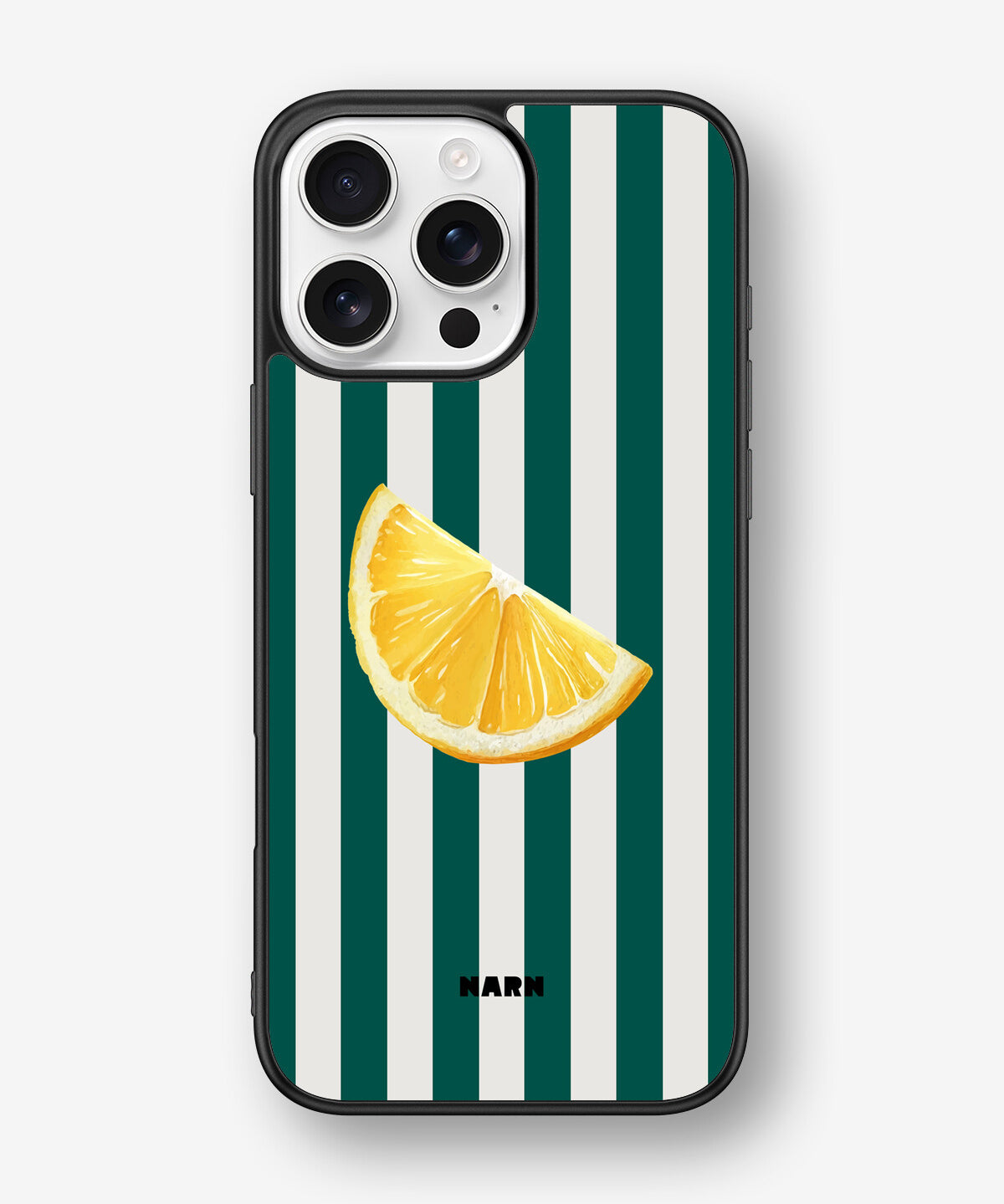 iPhone 16 Pro Max Hard Case – Lemon Stripes - View 1