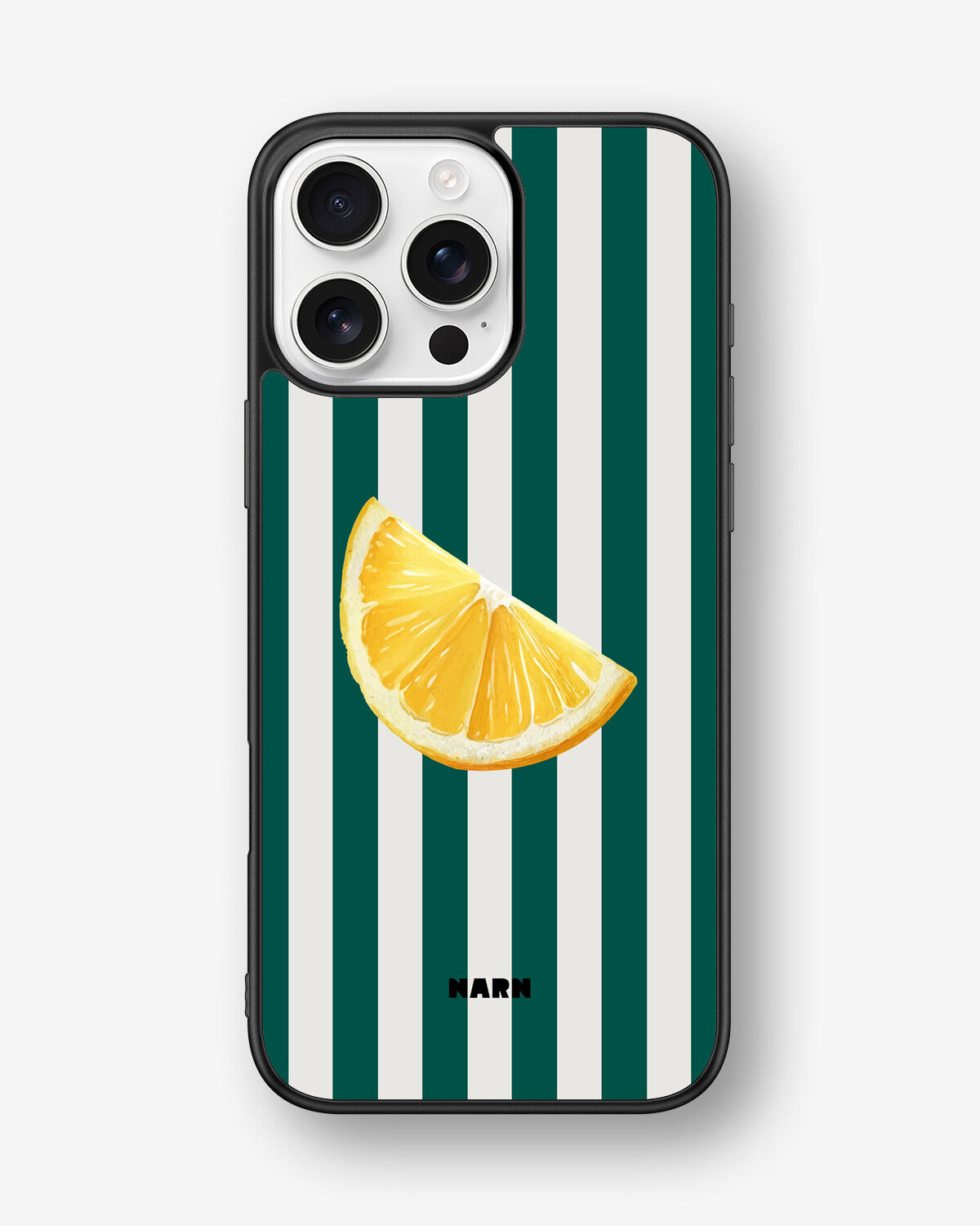 iPhone 16 Pro Max Hard Case – Lemon Stripes - View 1