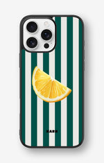 iPhone 16 Pro Max Hard Case – Lemon Stripes - View 1