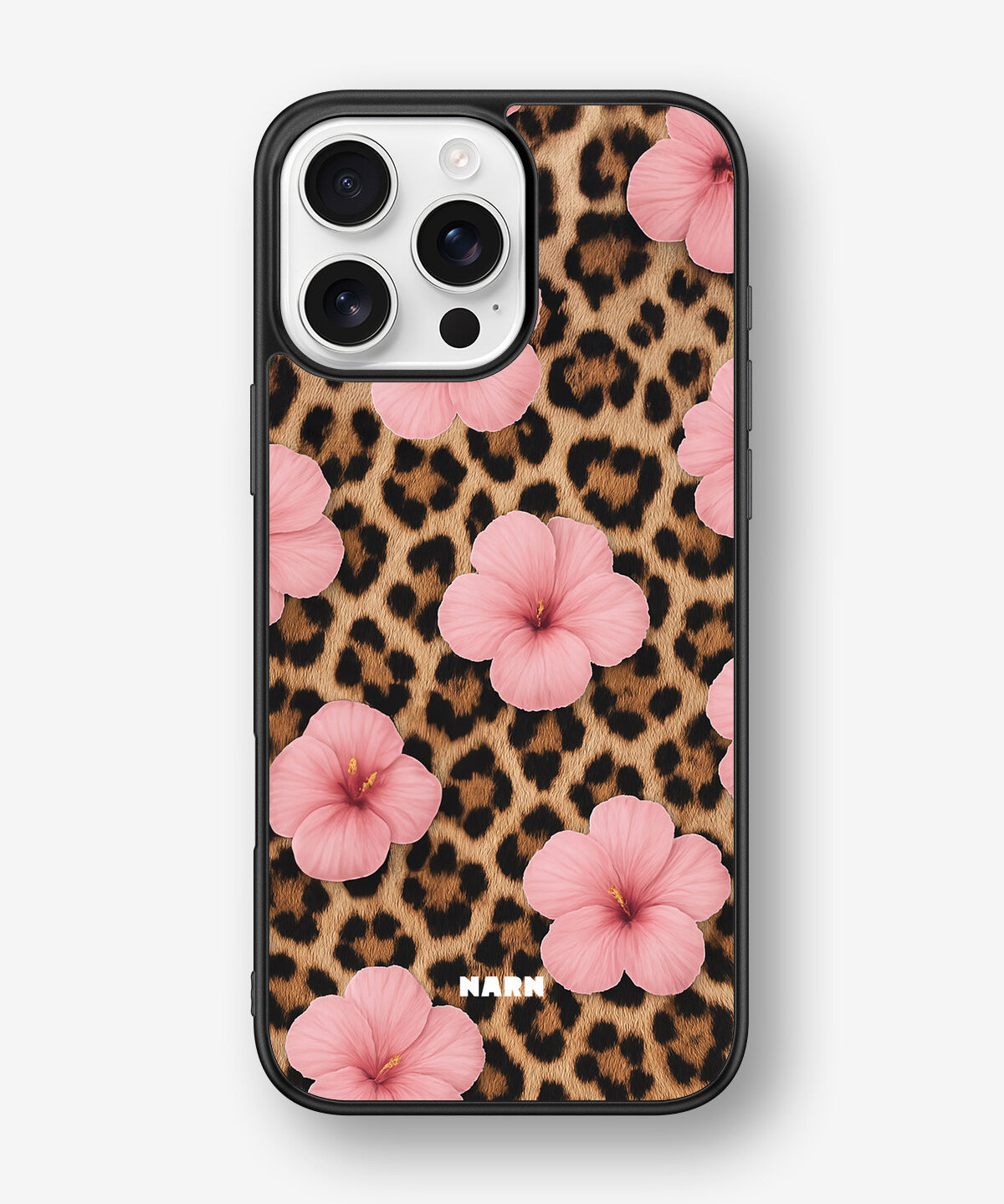 iPhone 16 Pro Max Hard Case – Leopard Flower - View 1