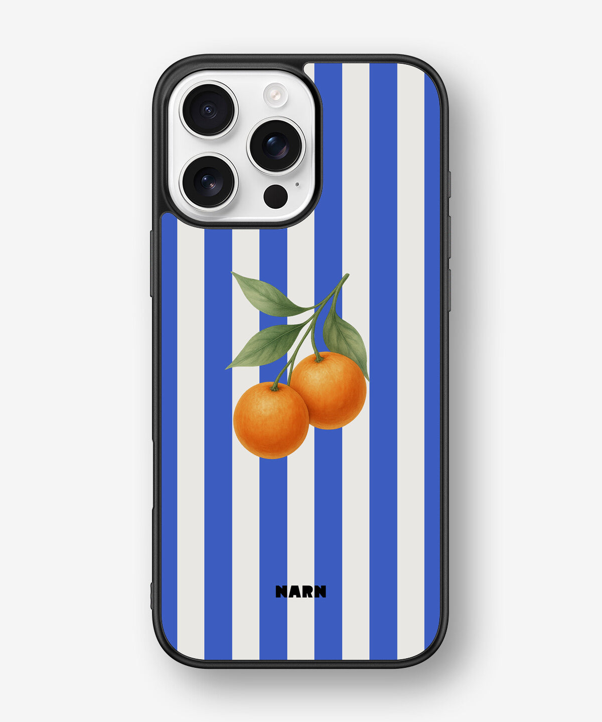 iPhone 16 Pro Max Hard Case – Orange Stripes - View 1