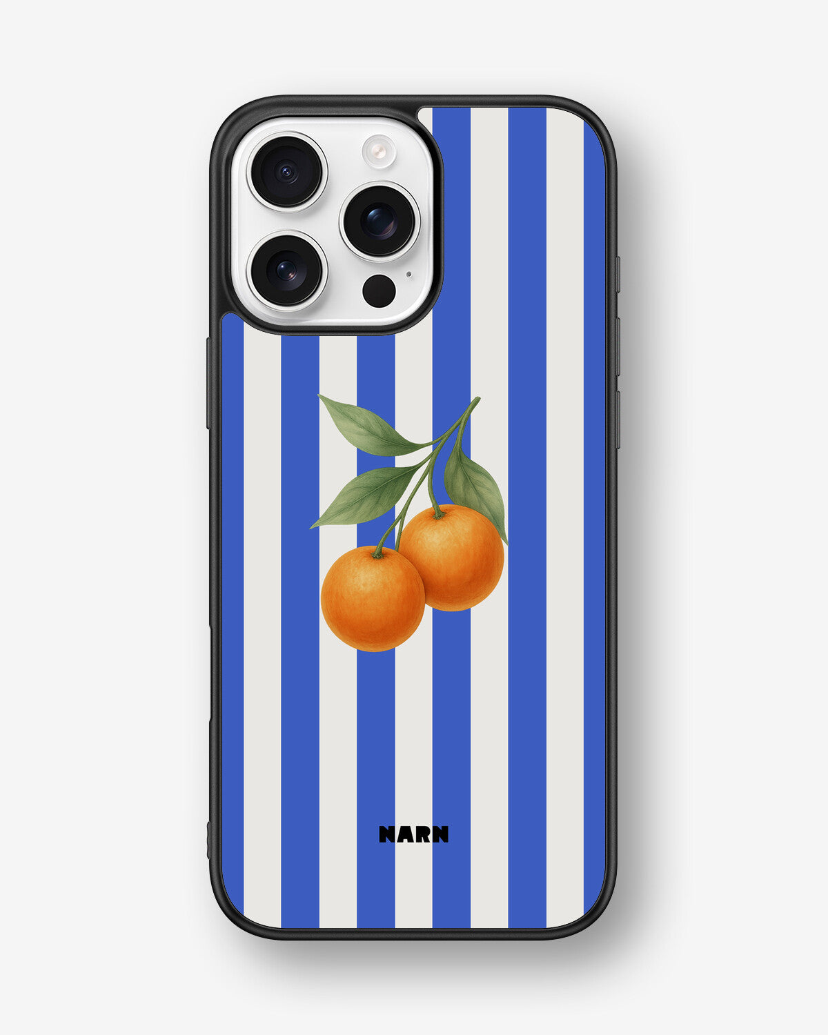 iPhone 16 Pro Max Hard Case – Orange Stripes - View 1