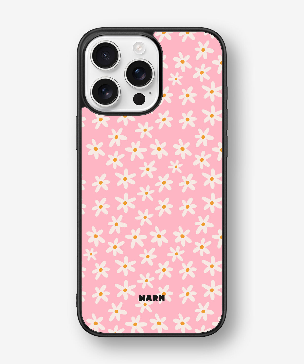 iPhone 16 Pro Max Hard Case – Pink Daisy - View 1