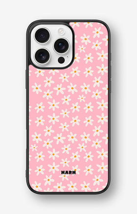 iPhone 16 Pro Max Hard Case – Pink Daisy - View 1