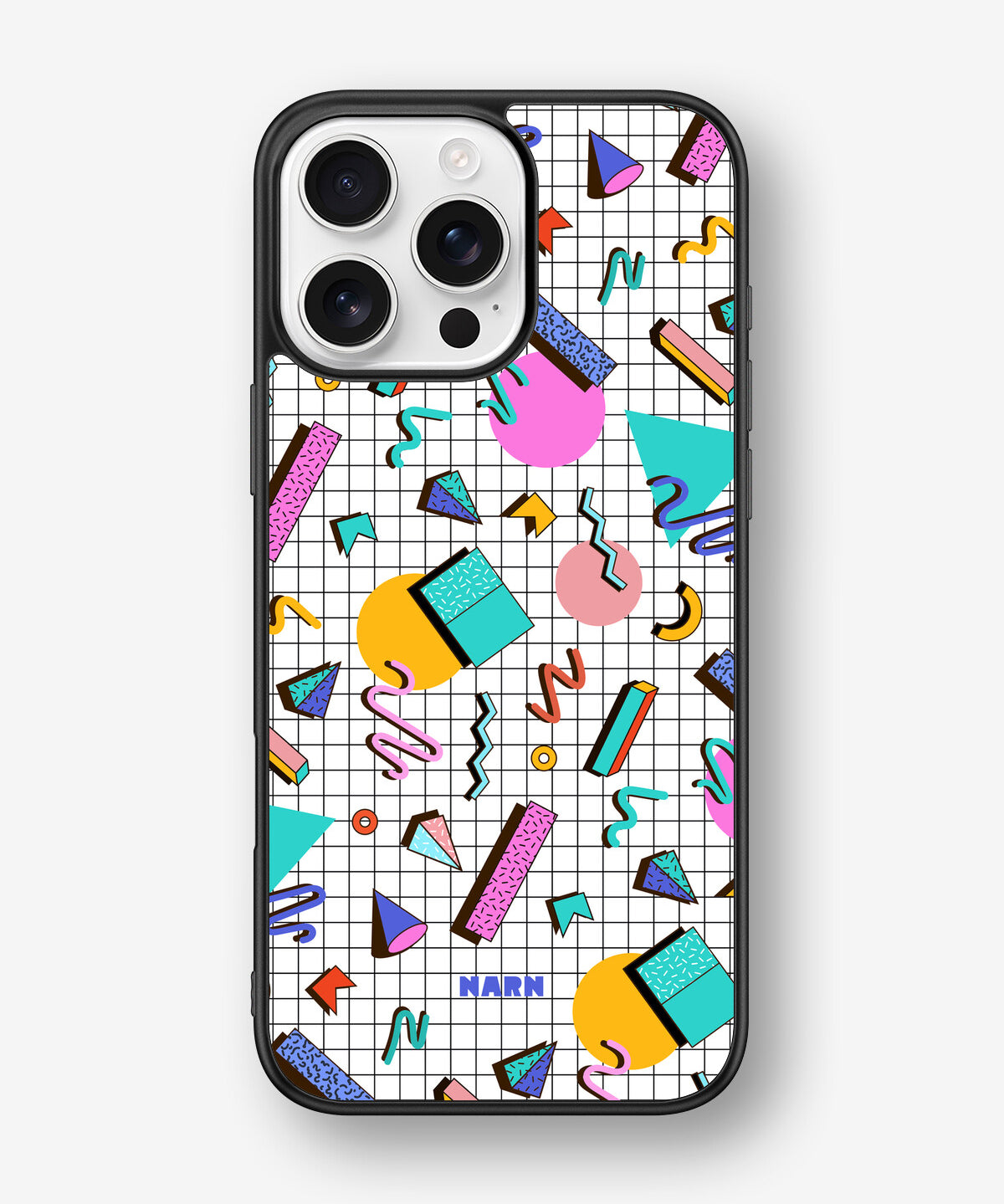 iPhone 16 Pro Max Hard Case – 80s Memphis - View 1