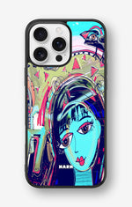 iPhone 16 Pro Max Hard Case – Abstract Cat - View 1