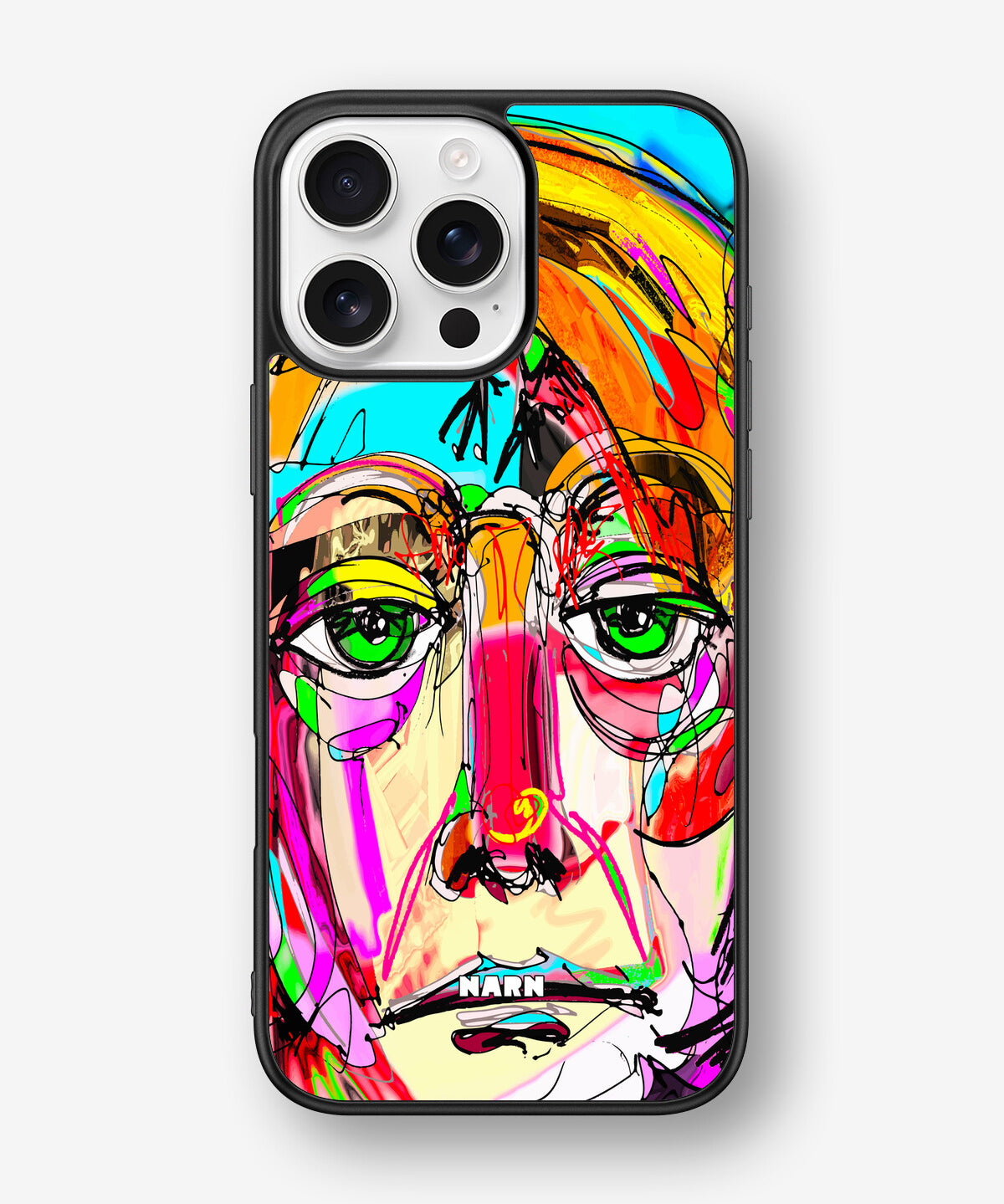 iPhone 16 Pro Max Hard Case – Abstract Portrait - View 1