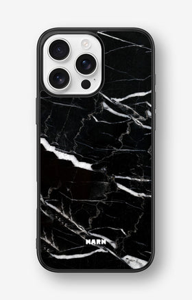 iPhone 16 Pro Max Hard Case – Black Marble - View 1