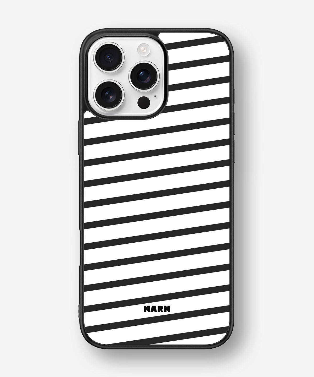 iPhone 16 Pro Max Hard Case – Black Stripes - View 1