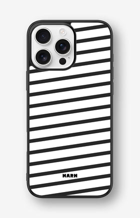 iPhone 16 Pro Max Hard Case – Black Stripes - View 1