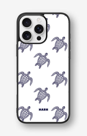 iPhone 16 Pro Max Hard Case – Blue Turtles - View 1