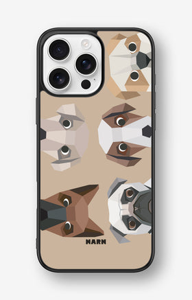 iPhone 16 Pro Max Hard Case – Cute Dogs - View 1
