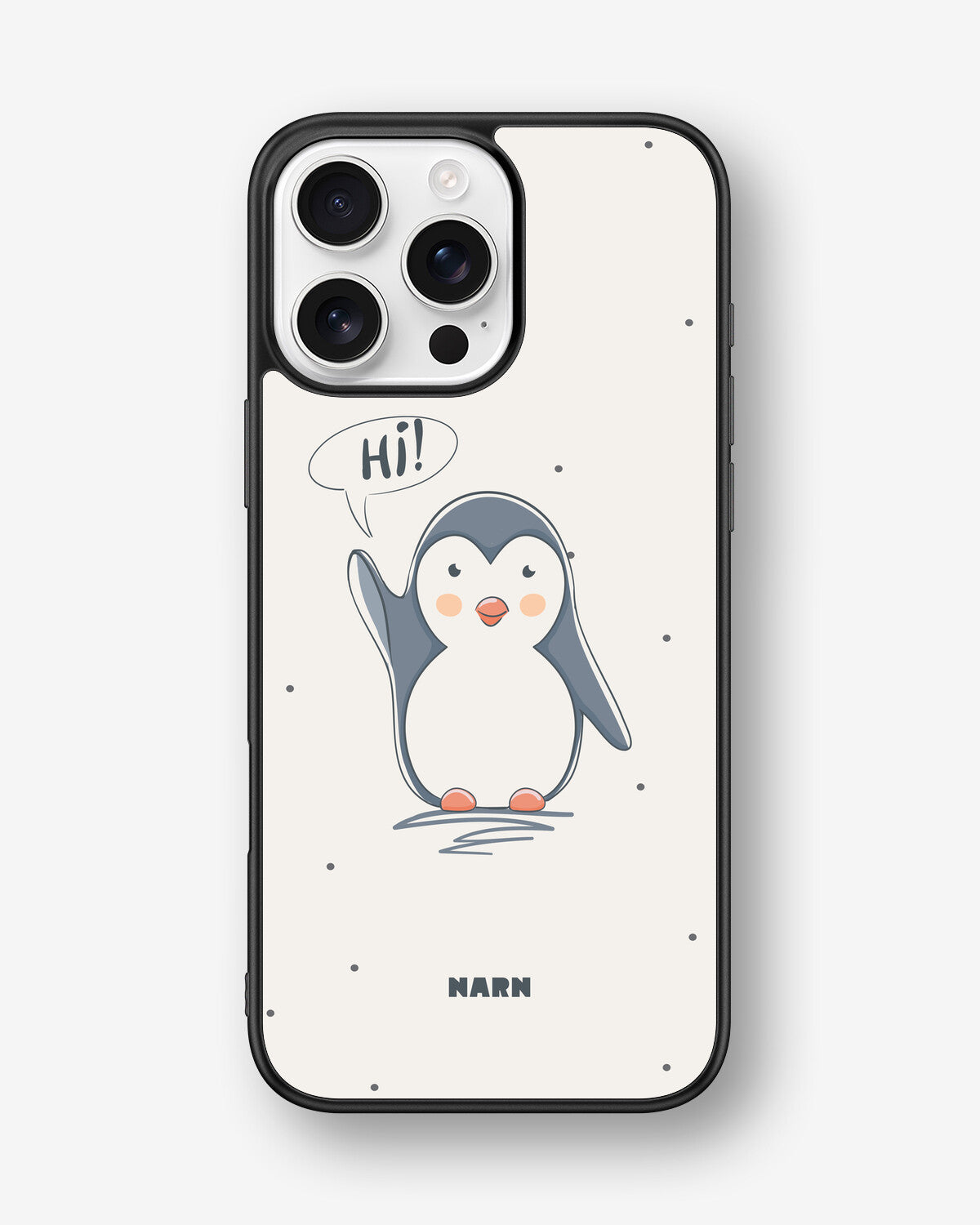 iPhone 16 Pro Max Hard Case – Cute Penguin - View 1