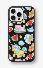 iPhone 16 Pro Max Hard Case – Cute Stickers - View 1