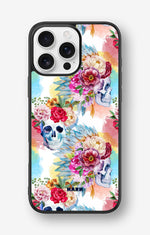 iPhone 16 Pro Max Hard Case – Flowered Skulls - View 1