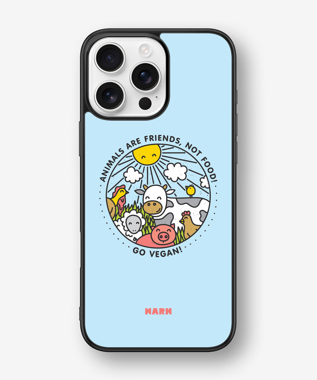 iPhone 16 Pro Max Hard Case – Friends, Not Food - View 1
