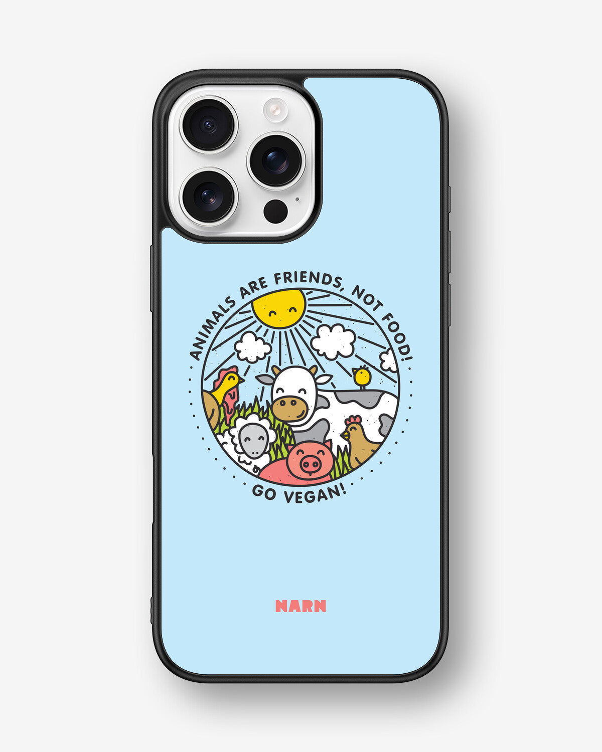 iPhone 16 Pro Max Hard Case – Friends, Not Food - View 1