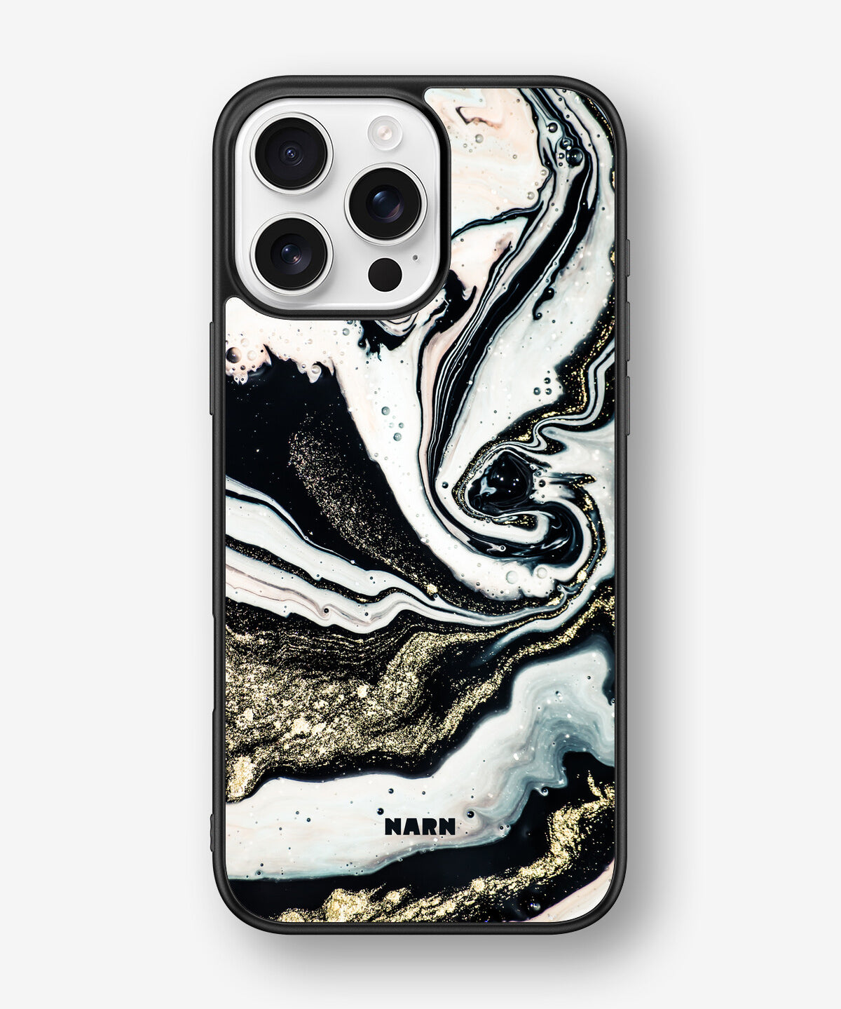 iPhone 16 Pro Max Hard Case – Golden Swirl - View 1