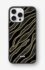 iPhone 16 Pro Max Hard Case – Golden Zebra - View 1