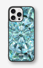 iPhone 16 Pro Max Hard Case – Green Crystals - View 1