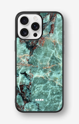 iPhone 16 Pro Max Hard Case – Green Marble - View 1