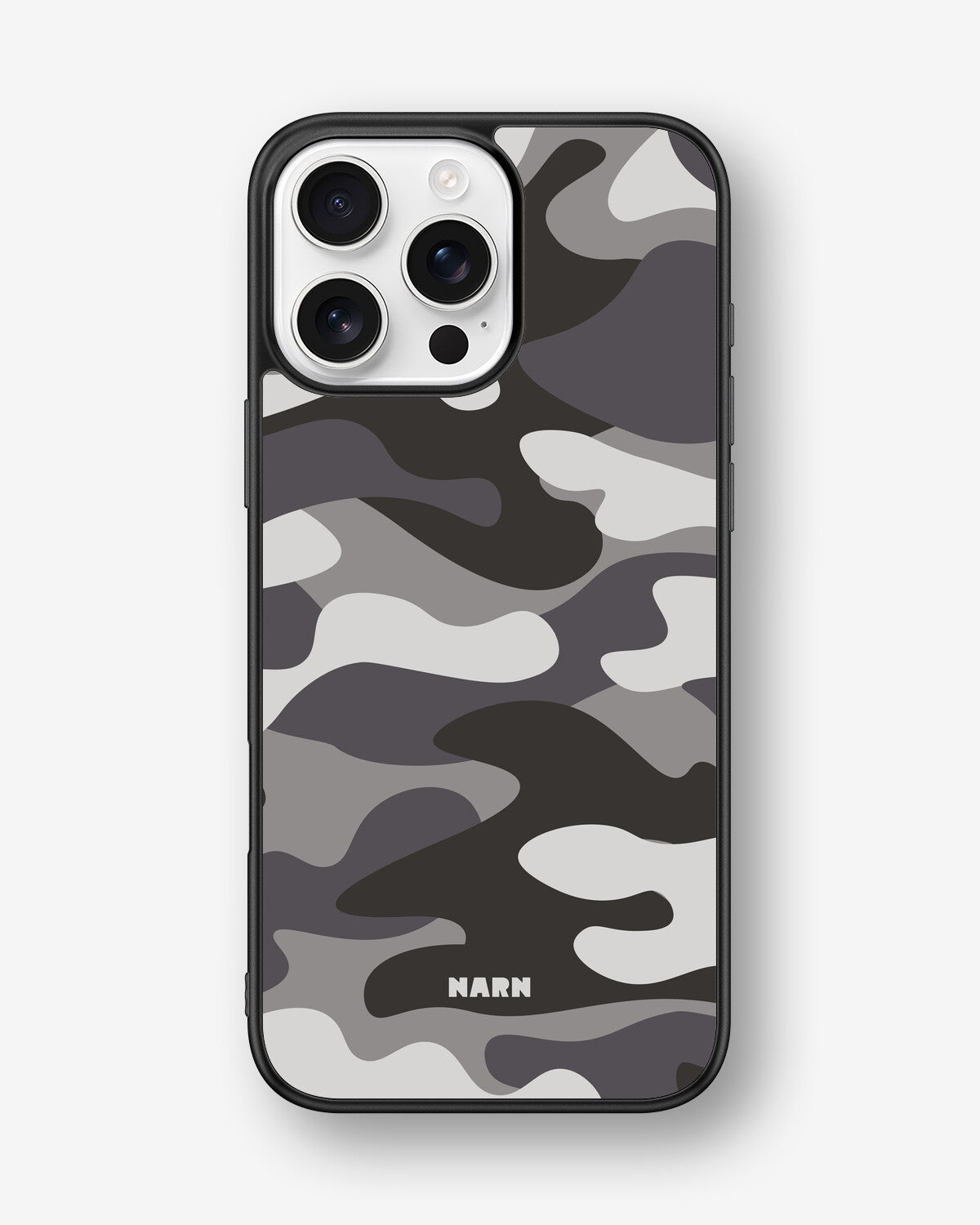 iPhone 16 Pro Max Hard Case – Grey Camo - View 1