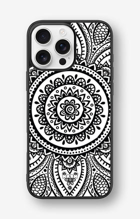 iPhone 16 Pro Max Hard Case – Henna Mandala - View 1