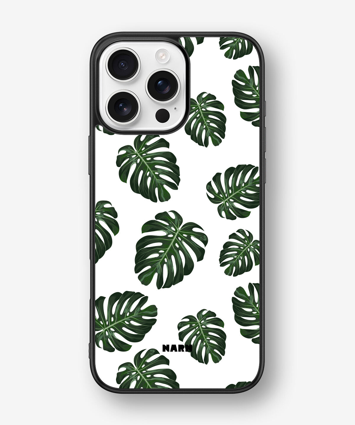 iPhone 16 Pro Max Hard Case – Monstera Pattern - View 1