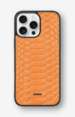 iPhone 16 Pro Max Hard Case – Orange Snake - View 1