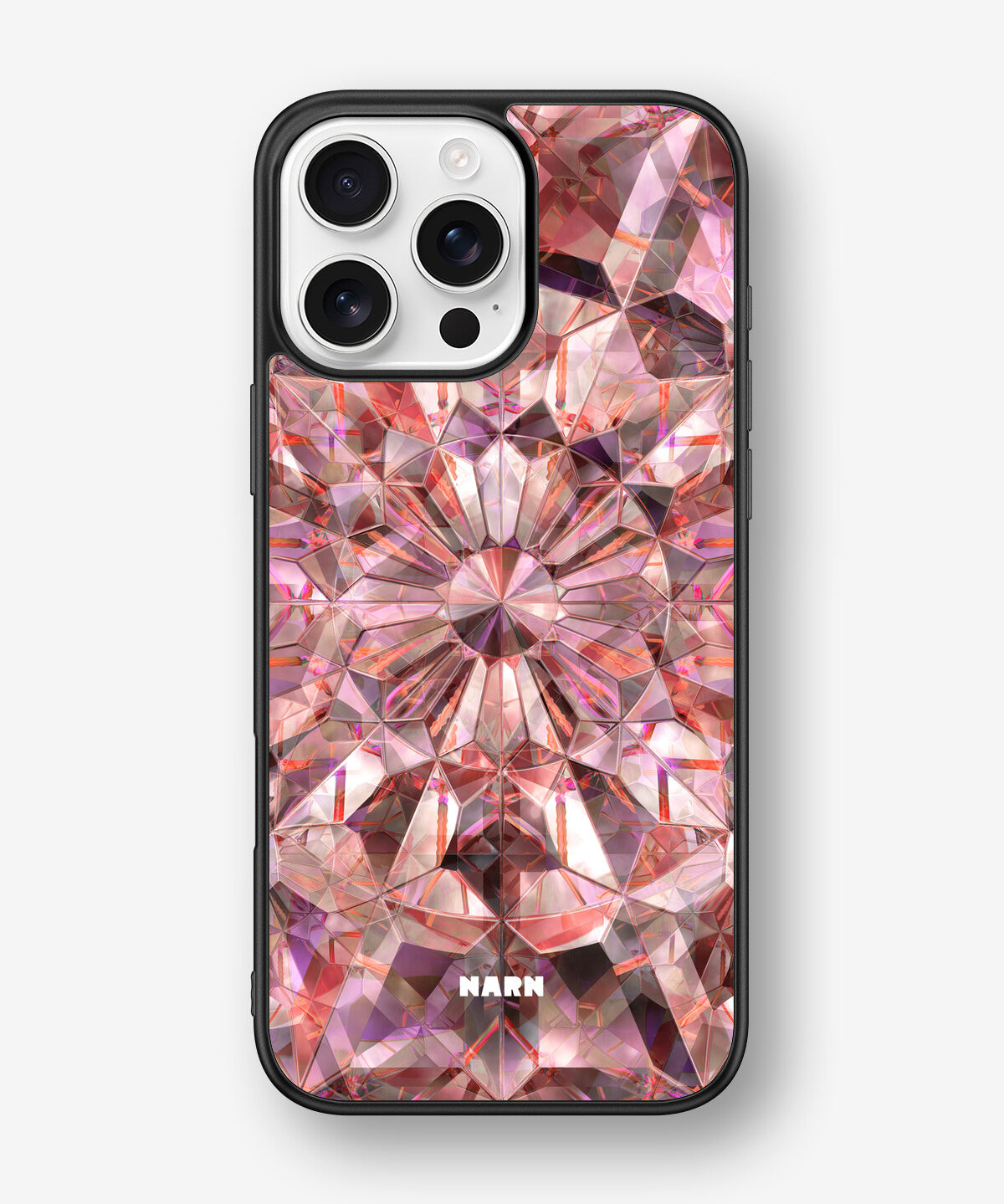 iPhone 16 Pro Max Hard Case – Pink Crystals - View 1